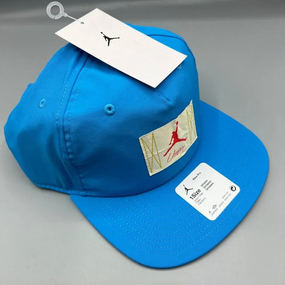 Air Jordan x Union Hat Men Blue Jumpman Snap‎ Back Cap New